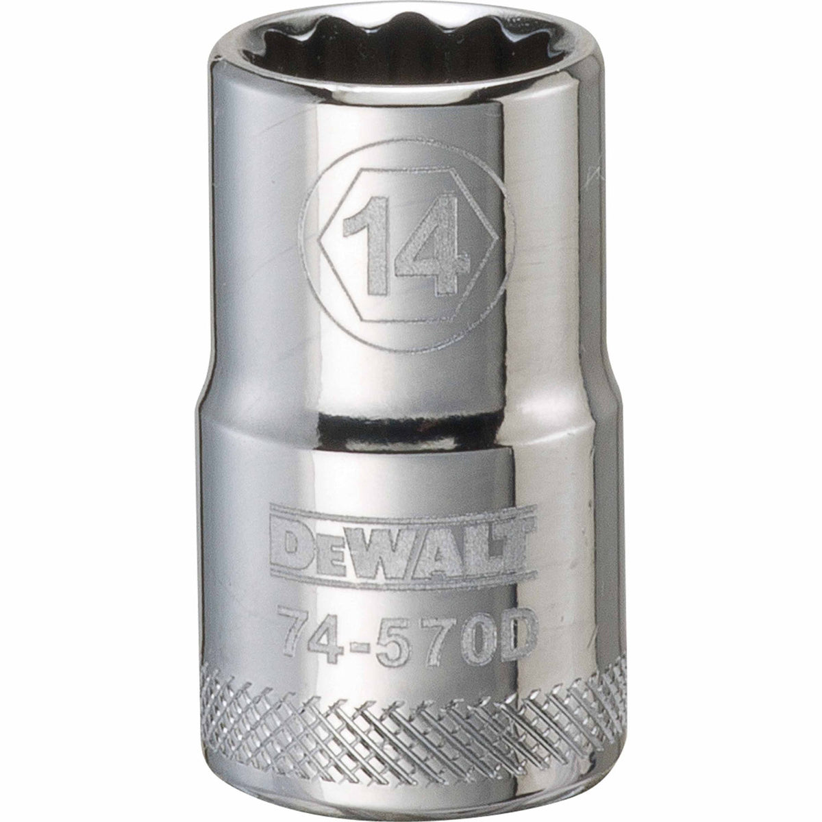 DeWalt® DWMT74570OSP Steel 12-Point 1/2" Drive Shallow Socket, 14 mm