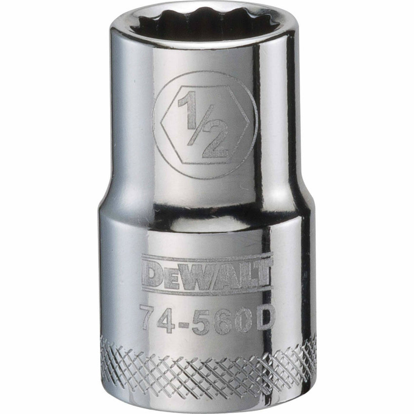 DeWalt® DWMT74560OSP 12-Point 1/2" Drive Deep Standard Socket, Chrome, 1/2"