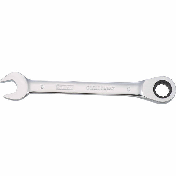 DeWalt® DWMT75257OSP Metric Ratcheting Combination Wrench, Polished Chrome, 9 mm