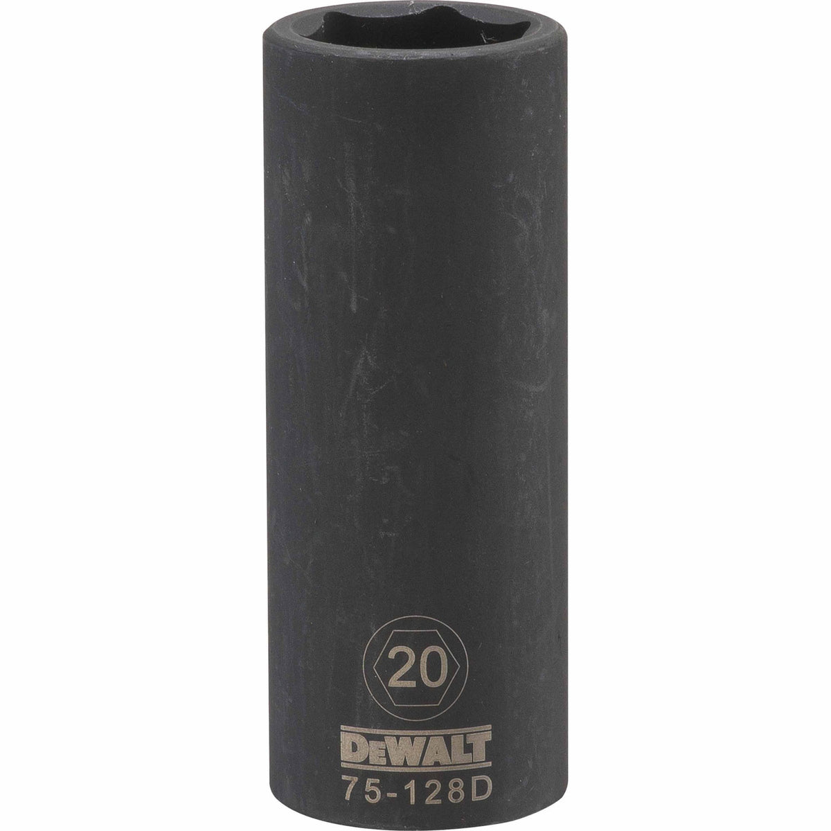DeWalt® DWMT75128OSP 6-Point 1/2" Drive Metric Deep Impact Socket, Black, 20 mm