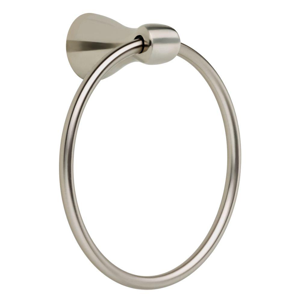 Delta FND46-SS Foundations Collection Towel Ring, Stainless Steel