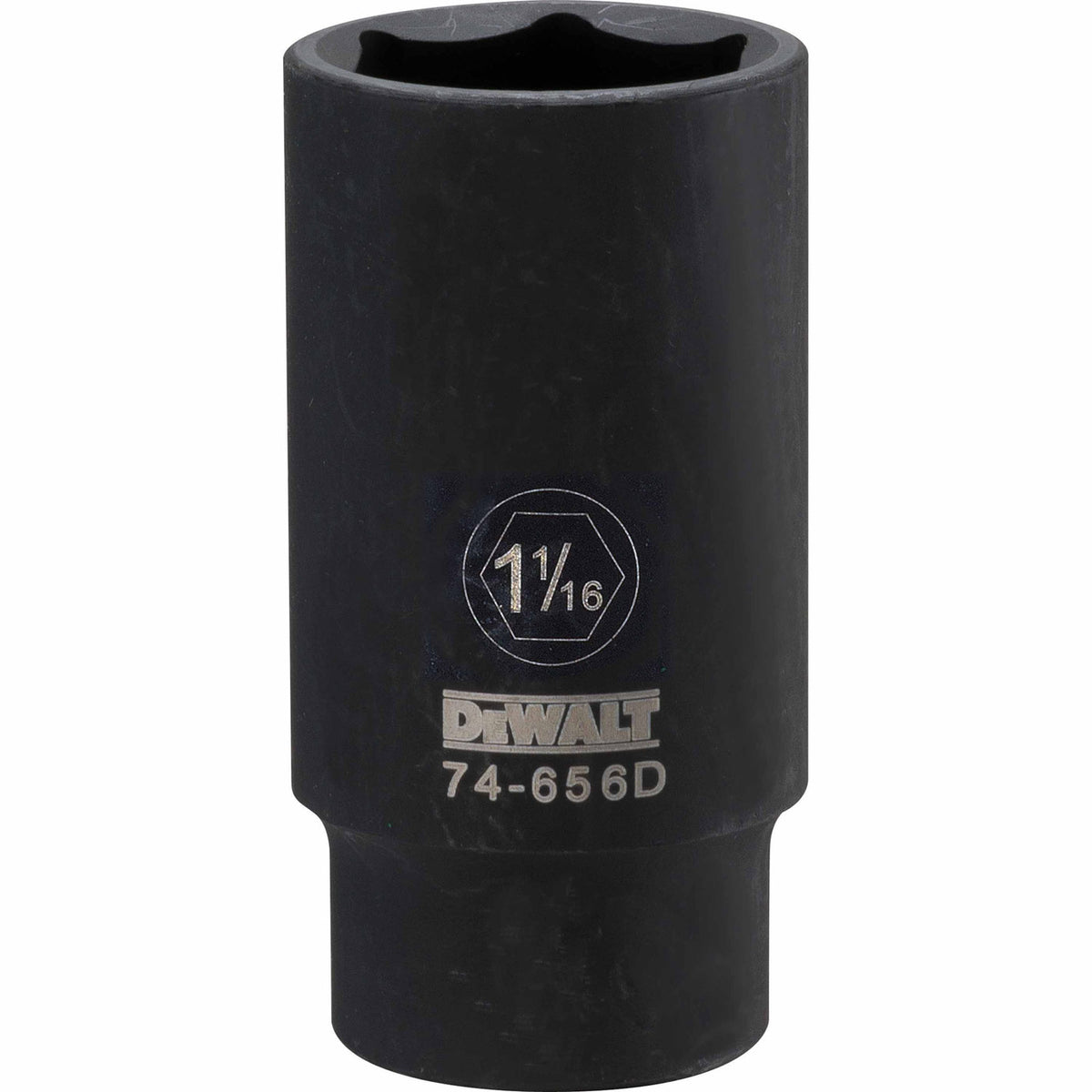 DeWalt® DWMT74656OSP 6-Point 1/2" Drive Deep Impact Socket, Black Oxide, 1-1/16"