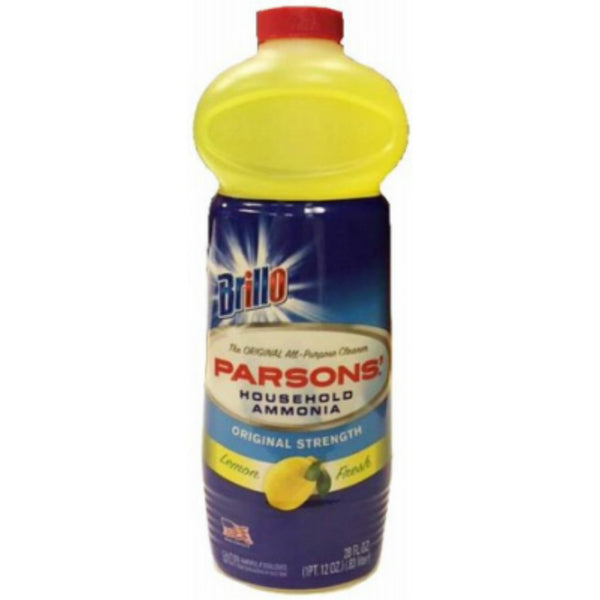 Brillo® 33128 Parsons Original Strength Household Ammonia, Lemon, 28 Oz