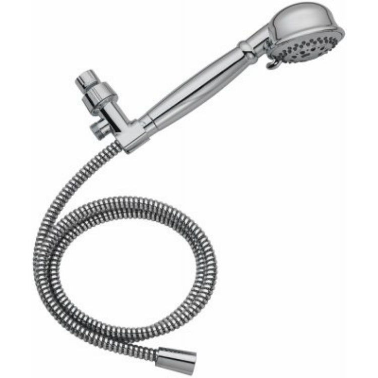 HomePointe 228630 Adjustable Hand Held Shower Head w/ 3-Spray Settings, Chrome