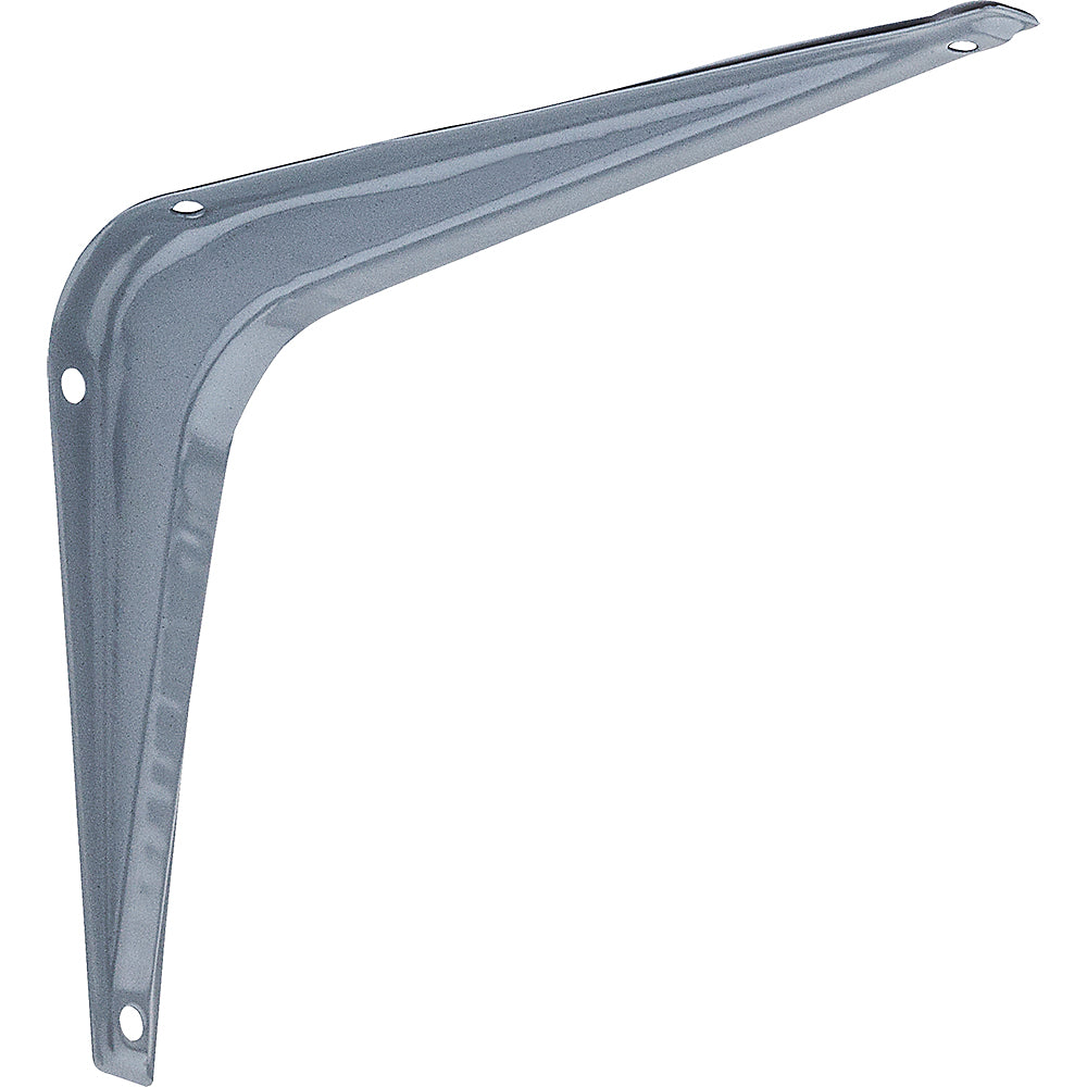 National Hardware® N171-060 Shelf Brackets w/ Screw Holes, Steel, Gray, 5" x 6"