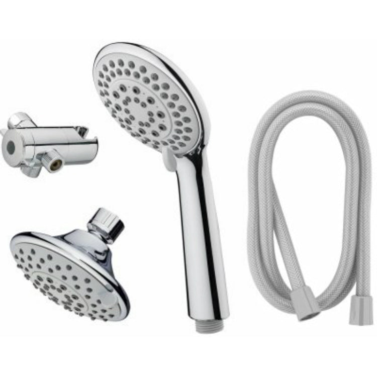 HomePointe 228629 Hand Held Shower Head with 5-Spray Settings, Chrome Plated