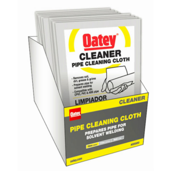Oatey® 31423 Cleaner Pipe Cleaning Cloth, Clear