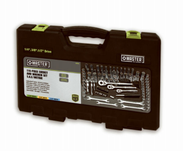 Master Mechanic® 36232 Mechanics Tool Set w/ SAE & Metric Sockets, 54-Piece