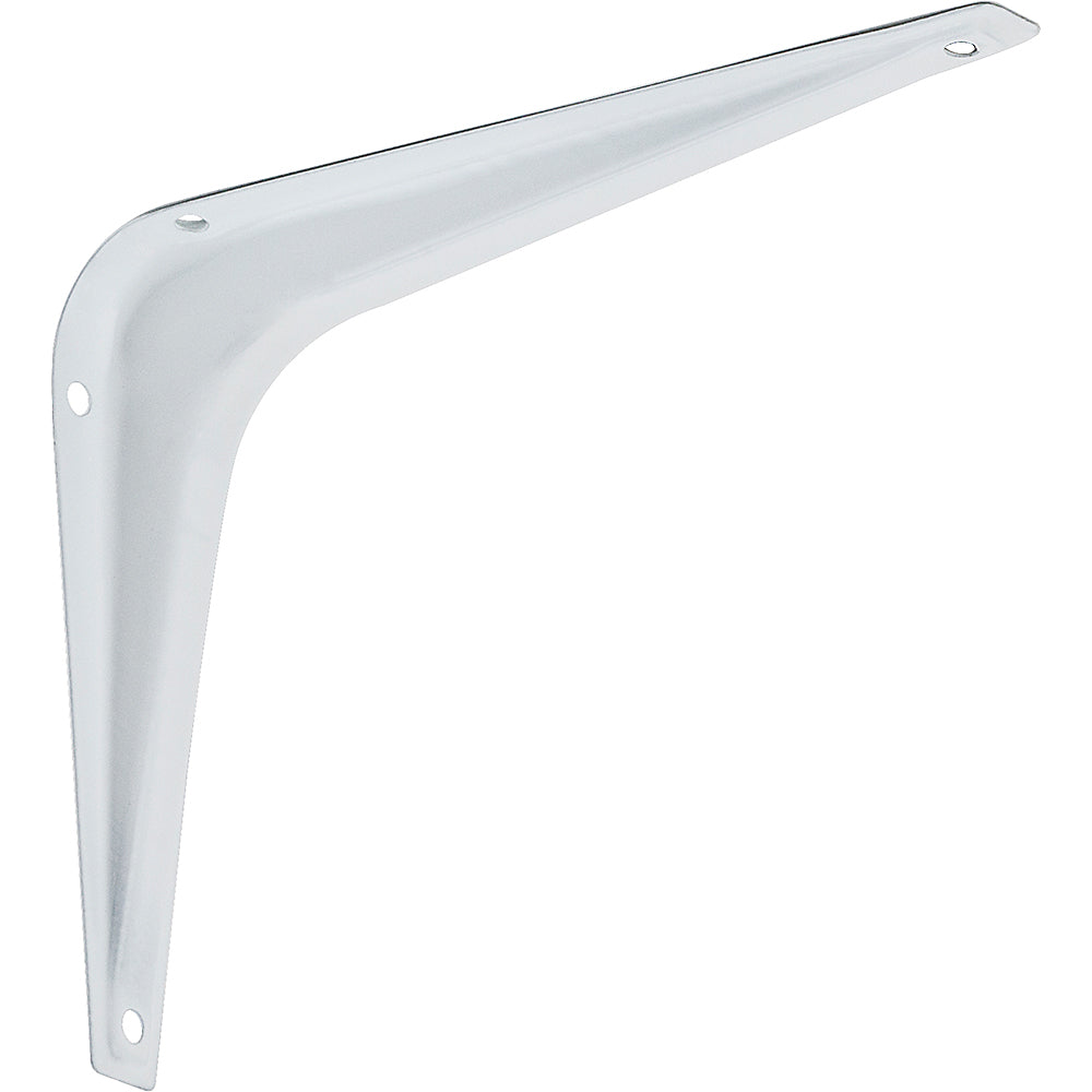 National Hardware® N218-885 Shelf Brackets w/ Screw Holes, Steel, White, 5" x 6"