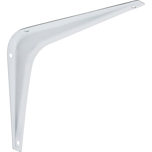 National Hardware® N218-885 Shelf Brackets w/ Screw Holes, Steel, White, 5" x 6"