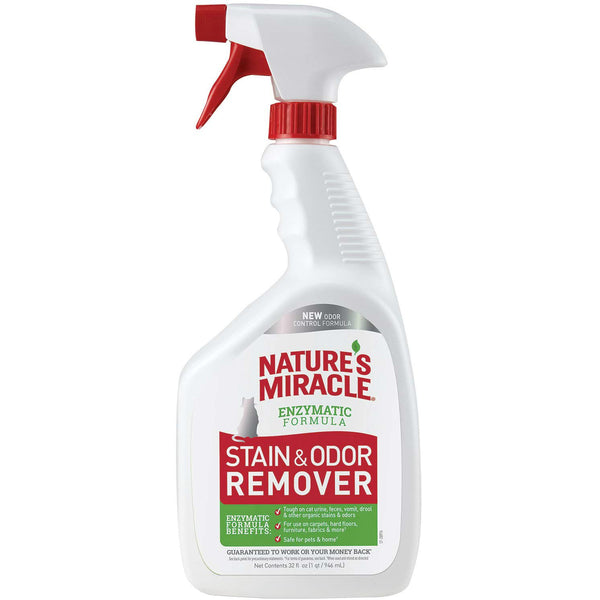 Natures Miracle P-96974 Just for Cats Stain & Odor Remover, 32 Oz