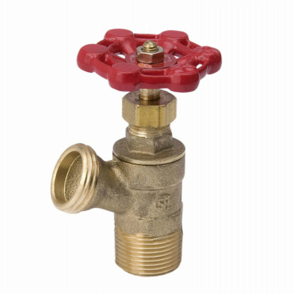 ProLine® 102-703 Heavy-Duty Brass Boiler Drain, 125 PSI, 1/2"