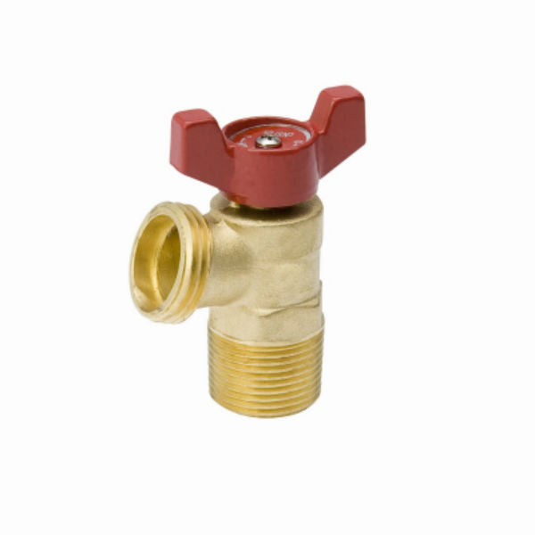 ProLine® 102-053HN Quarter Turn Boiler Drain Ball Valve, 125 PSI, 1/2" MPT x MPT