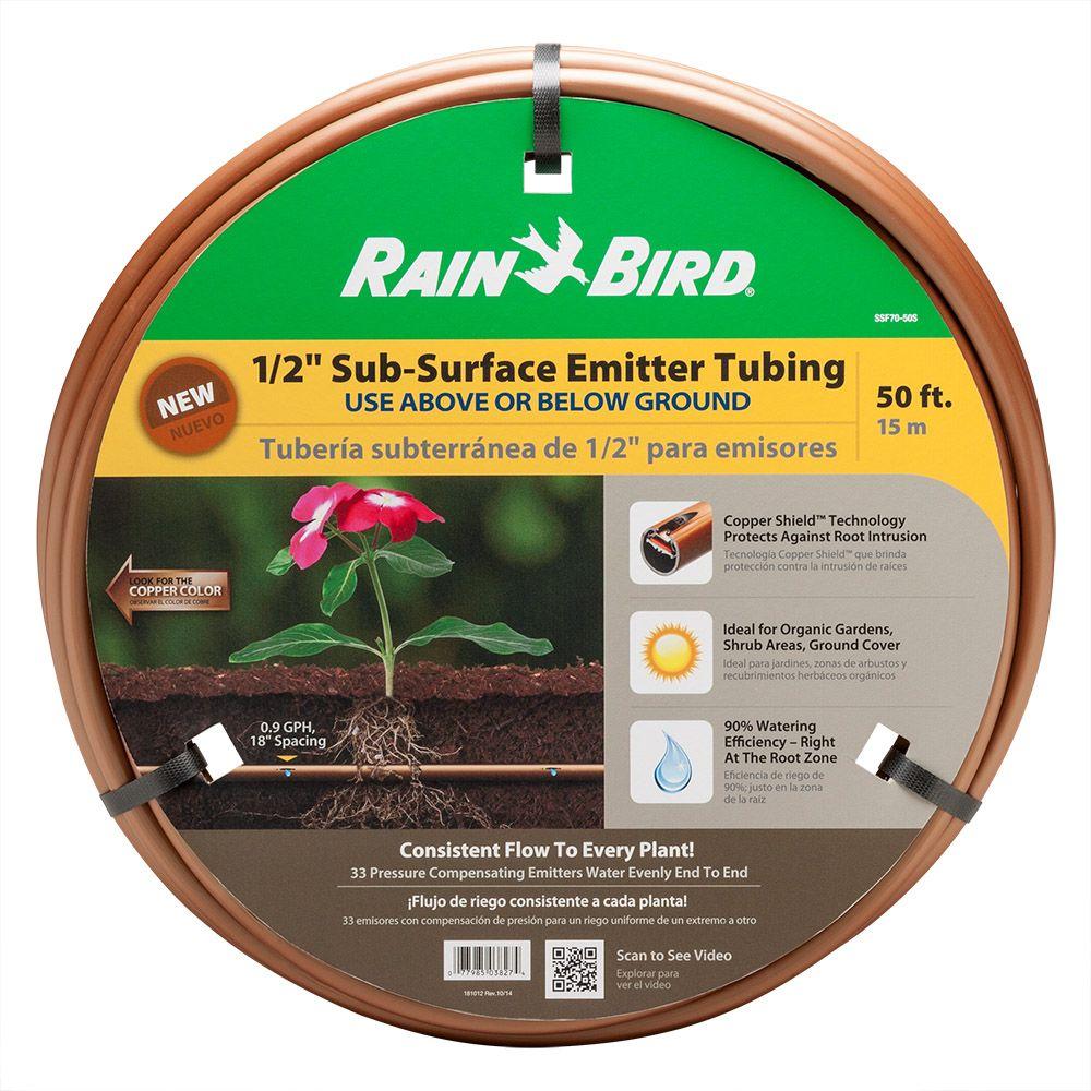 Rain Bird® SSF70-50S Sub-Surface Drip Emitter Tubing Coil, 1/2" x 50'