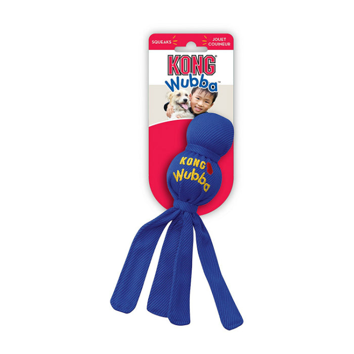 Kong WB3 Wubba Classic Interactive Toss & Tug Dog Toy, Assorted Colors, Small