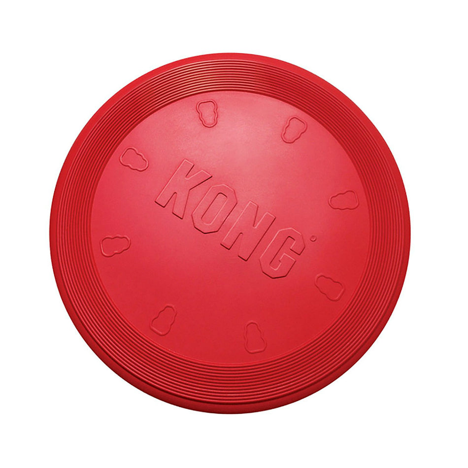 Kong KF3 Flyer Classic Durable Rubber Dog Toy, Red, Large