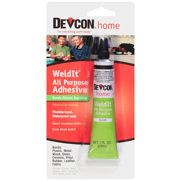 Devcon 18245 Weld-It All Purpose Adhesive, Clear, 1 Oz