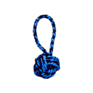 Multipet 29004 Nuts for Knots Dog Toy with Tug, Assorted Colors, 3.5"