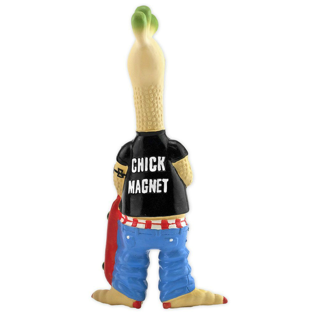 Ruffin' It 80536 Tony Mohawk Latex Chicken Dog Toy with Squeaker, Large