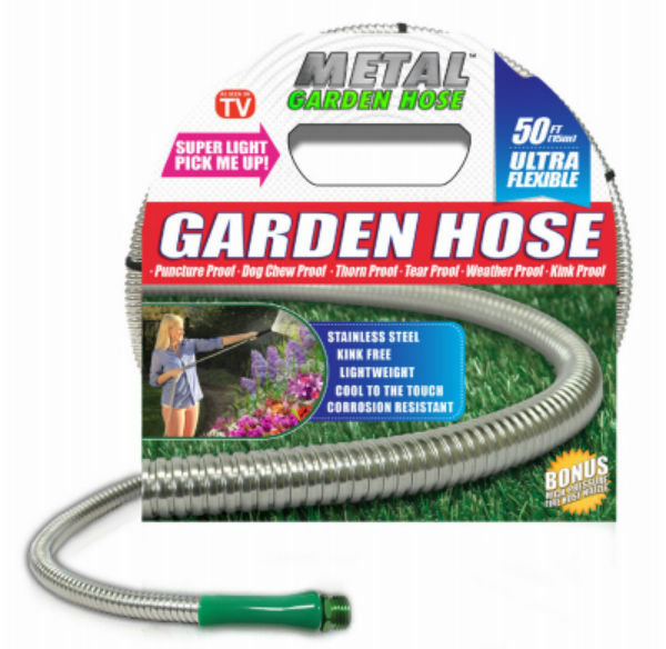 Metal Garden Hose 54380 Original Stainless Steel Hose, As Seen On TV, 50'