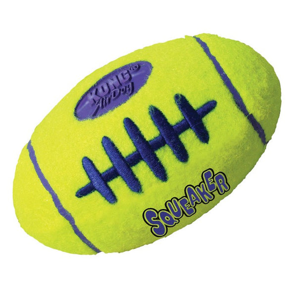 Kong ASFB1 AirDog Squeaker Fun & Bouncy Football Shaped Dog Toy, Large