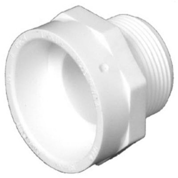 Charlotte Pipe PVC-00109-0600HA DWV Schedule 40 Male Adapter, 1-1/4" MPT