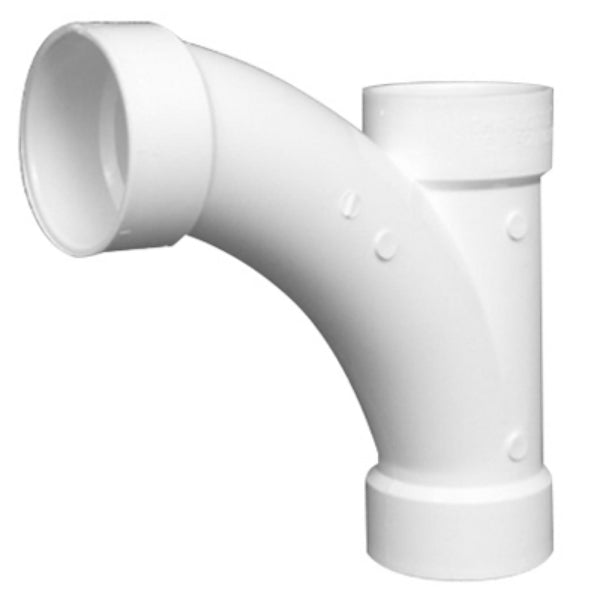 Charlotte Pipe PVC-00501-1000HA PVC DWV Combination Tee Wye & 1/8 Bend, 3"