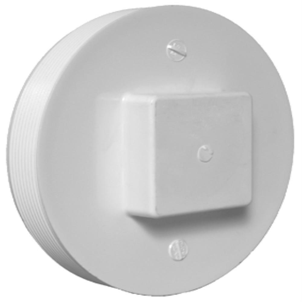 Charlotte Pipe PVC-00106-0600HA DWV Schedule 40 Cleanout Plug, 1-1/2" MPT