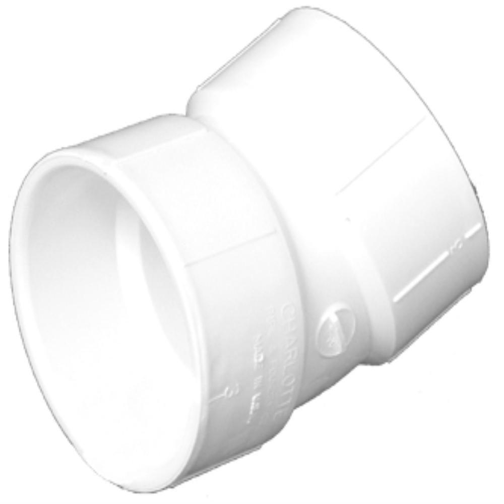 Charlotte Pipe PVC-00324-1000HA PVC DWV Schedule 40 22-1/2-Degree Elbow, 3"