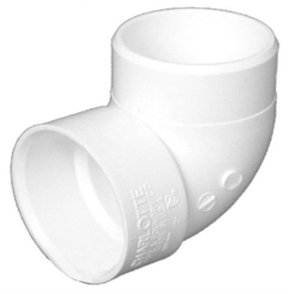 Charlotte Pipe PVC-00333-0800HA PVC DWV 90-Degree Street Vent Elbow, 2"