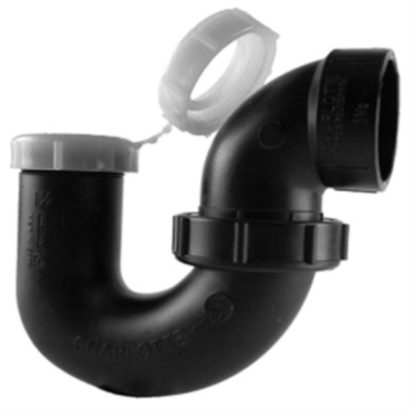 Charlotte Pipe ABS-00711P-0600HA ABS/DWV Los Angeles P-Trap, 1-1/2" - 1-1/4"
