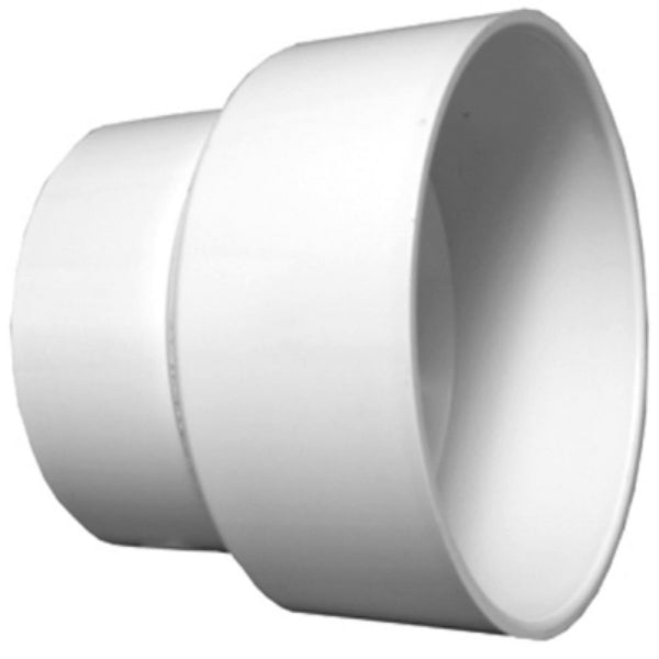 Charlotte Pipe PVC-00102-1400HA PVC DWV Schedule 40 Reducing Coupling, 4" x 3"