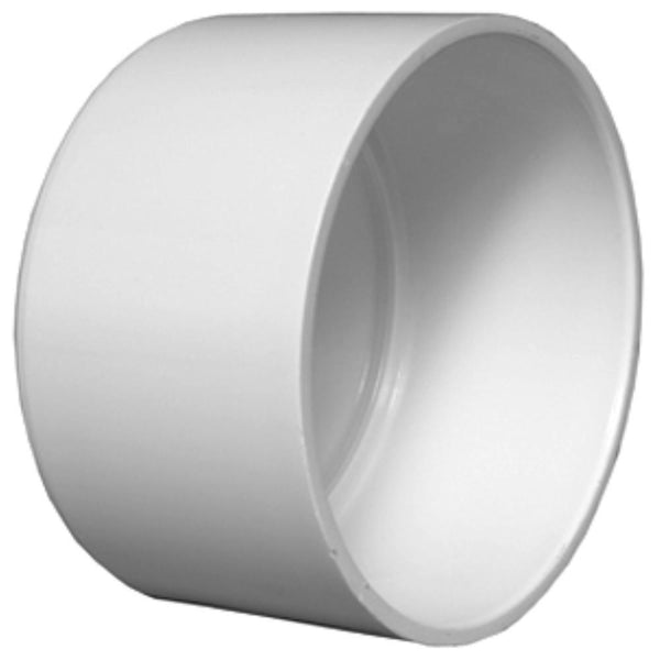 Charlotte Pipe PVC-00116-1200HA Solvent Weld PVC DWV Schedule 40 Cap, 4"