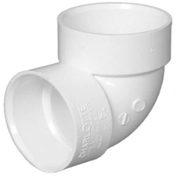 Charlotte Pipe PVC-00331-0600HA DWV Schedule 40 90-Degree Vent Elbow, 1-1/2"