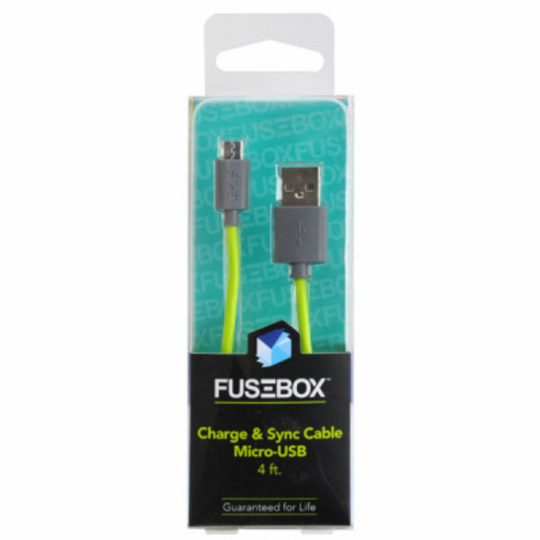 Fusebox™ 131-1704-FB2 Charge & Sync Cable Micro-USB, 4'