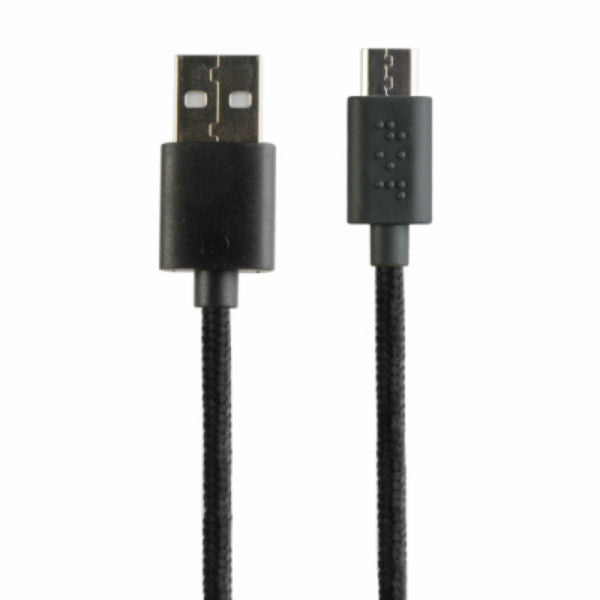 Fusebox™ 131-1237-FB2 Micro USB Braided Cable, 9'