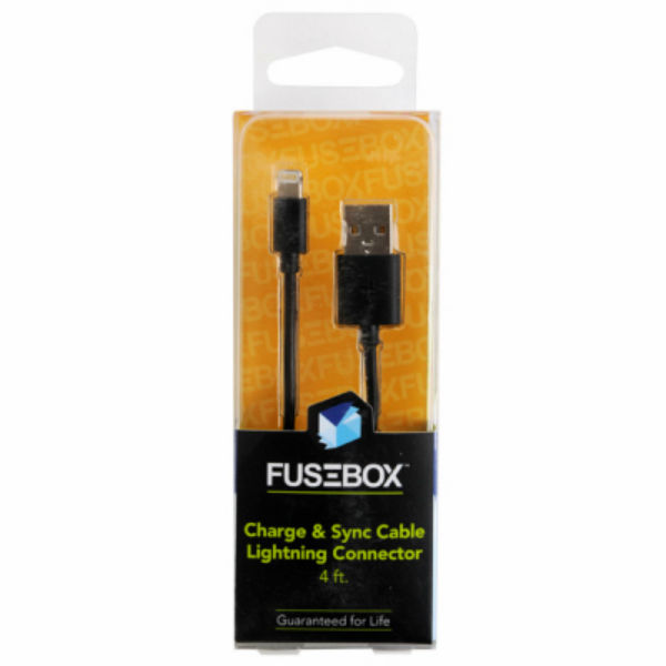 Fusebox™ 131-1702-FB2 Charge & Sync Cable Lightning Connector, 4'