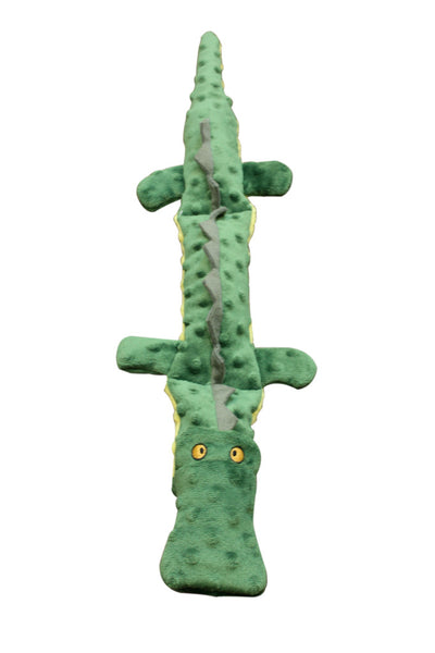 Spot® 54096 Skinneeez Extreme™ Crocodile Dog Toy with 3 Jumbo Squeakers, 25"