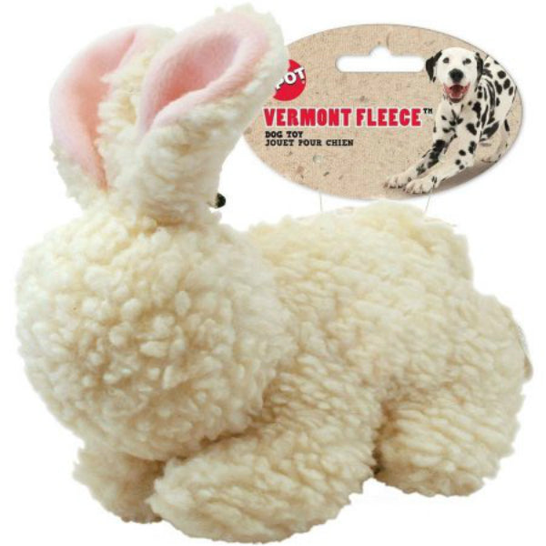Spot® 5024 Vermont Fleece™ Rabbit with Squeaker Dog Toy, 9"