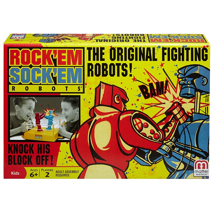Mattel Games CCX97 Rock 'EM Sock 'EM Fighting Robots Game, Ages 6 & Up