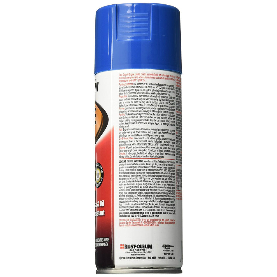 Rust-Oleum® 248945 Automotive Engine Enamel Spray, Ford Blue, 12 Oz