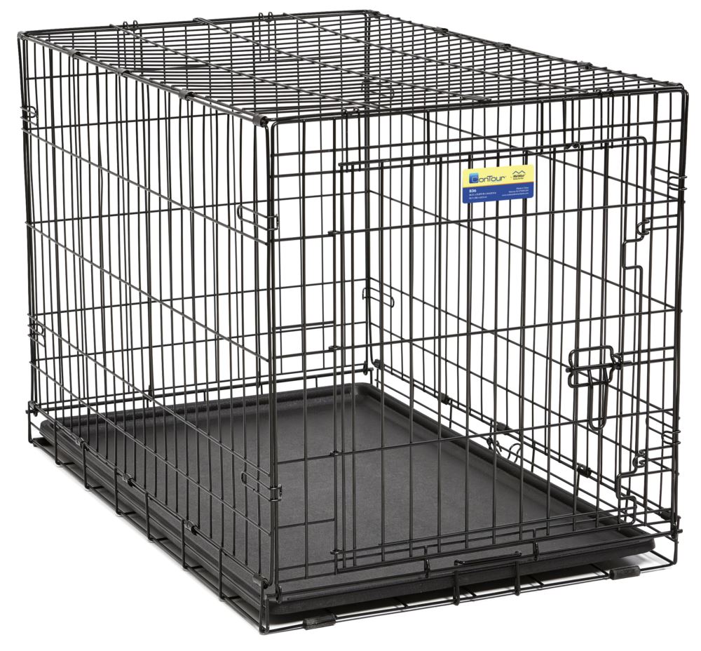 Midwest Contour™ Single-Door Folding Dog Crates