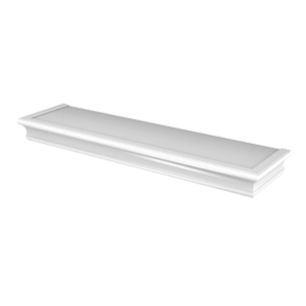 Hillman® 515604 High & Mighty™ Beveled Floating Shelf, White, 18"