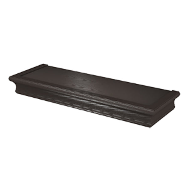 Hillman® 515606 High & Mighty™ Beveled Floating Shelf, Espresso, 18"