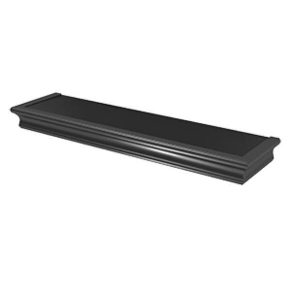 Hillman® 515611 High & Mighty™ Beveled Floating Shelf, Black, 24"