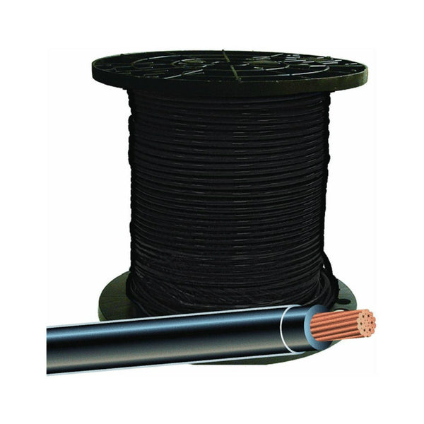 Southwire® 20488312 Type THHN 8 Stranded Building Wire, Black, 500'