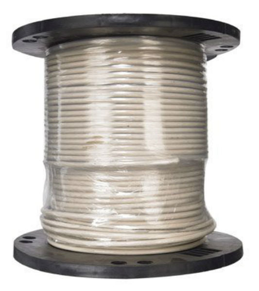 Southwire® 20494101 Type THHN 6 Stranded Building Wire, White, 500'
