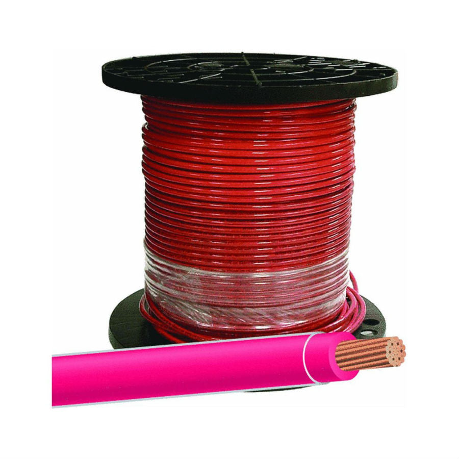 Southwire® 20490912 Type THHN 8 Stranded Building Wire, Red, 500'