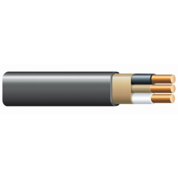 Southwire 28893602 Romex Non-Metallic Sheathed Cable w/Ground, 8/2, Copper, 125'