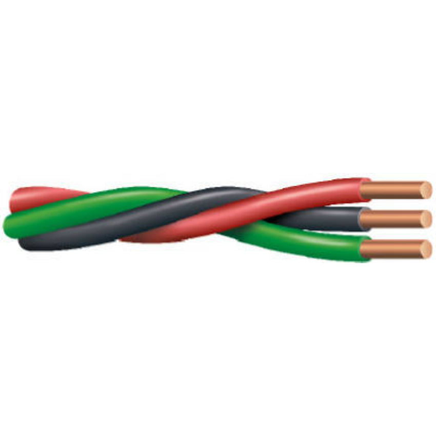 Southwire® 55173802 PVC Insulated 10/3 Submersible Pump Cable, 600V, 500'